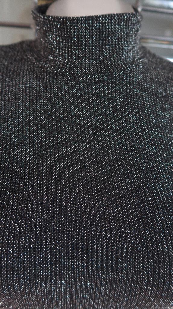 tasjehandtasje stretch jurk zwart zilver glitters m, Kleding | Dames, Jurken, Maat 38/40 (M), Zwart, Ophalen of Verzenden, Zo goed als nieuw