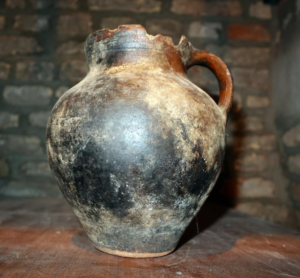 Middeleeuwse Keramiek uit Opgravingen - 5 Kruiken, Ophalen of Verzenden