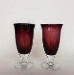 Stel Vazen DutZ Collection Handgeblazen, Antiek en Kunst, Antiek | Glas en Kristal, Ophalen of Verzenden