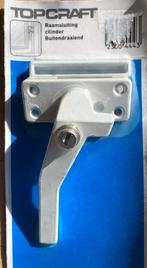 Topcraft raamsluiting cilinder slot buitendraaiend wit, Doe-het-zelf en Verbouw, Ophalen of Verzenden, Nieuw, Overige materialen