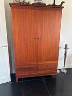 Massief kersen kast met 4 laden en 3 planken, Ophalen, Gebruikt, 100 tot 150 cm, 200 cm of meer