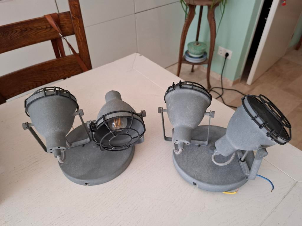 Mat grijze plafond lampen industrieel, Ophalen