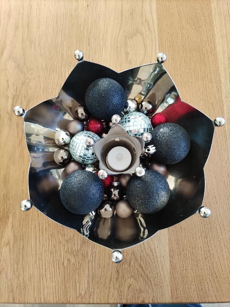 Kerstspullen in schaal, Diversen, Kerst, Ophalen of Verzenden, Nieuw