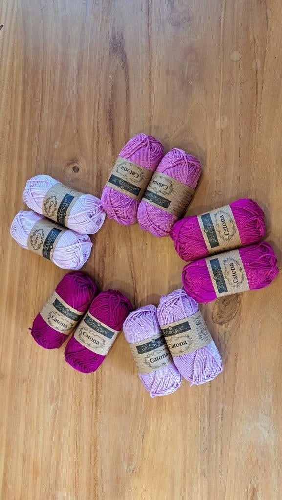 100% Gemerceriseerd Katoen Fingering Garen - Machinewasbaar, Scheepjes Catona, Breien of Haken, Onbekend, Nieuw