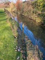 Gaas hek met weide paaltjes ca 35 meter lang, Ophalen, Gebruikt, IJzer, Gaashekwerk