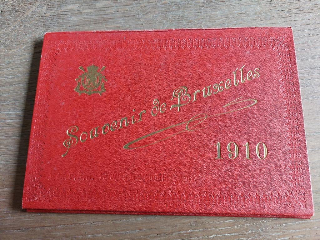 Souvenir boekje Brussel  1910, Ophalen of Verzenden, Gebruikt