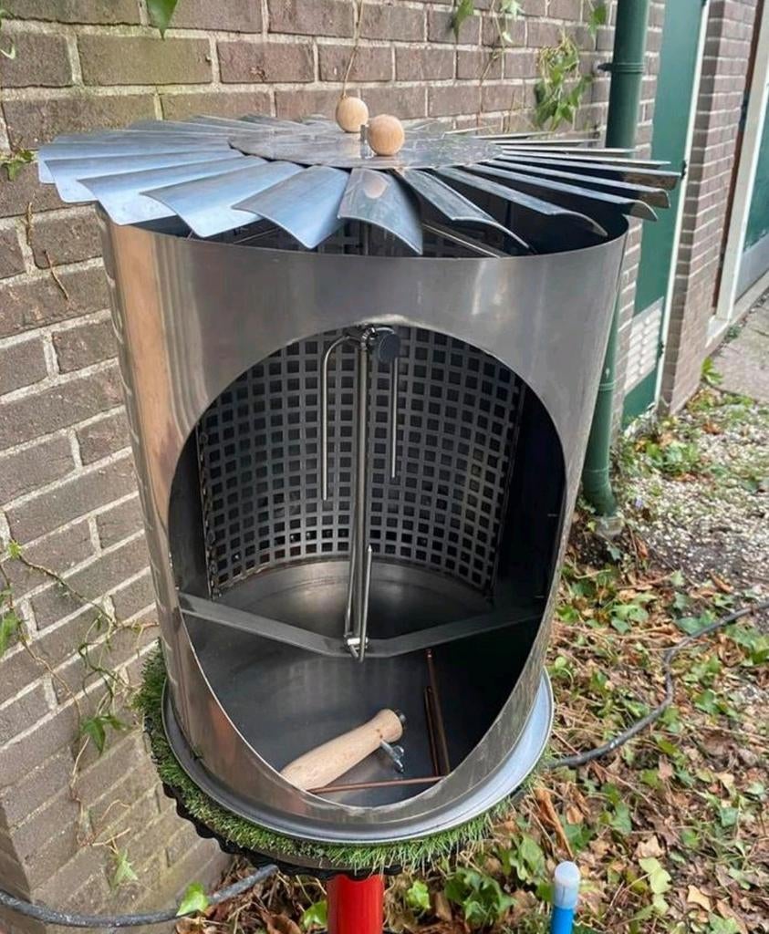 Nieuwe Kipgrill 1x gebruikt bbq kippen grill rotisserie tuin, Ophalen of Verzenden, Zo goed als nieuw