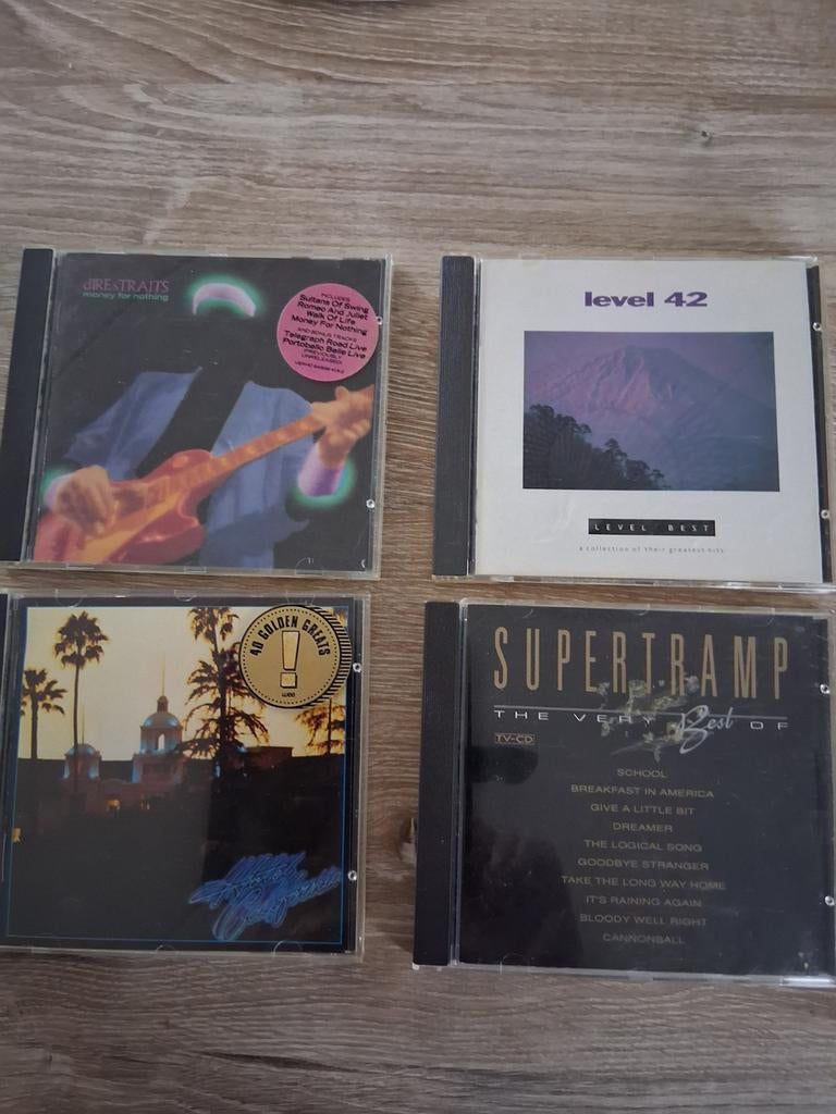Dire Straits, Level 42, Eagles, Supertramp CD's, Ophalen