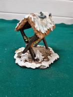 Beeld hooimeid hooi ruif met sneeuw, Ophalen of Verzenden