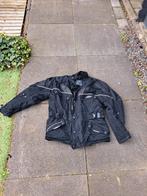 Zwarte motorjas met witte accenten, Ophalen of Verzenden, Tweedehands, Jas | textiel