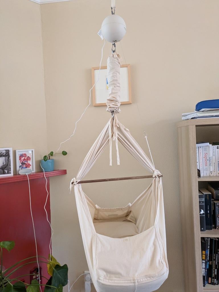 Moonboon Wieg met Motor, Bluetooth en App, Kinderen en Baby's, Ophalen of Verzenden, Zo goed als nieuw, Wieg