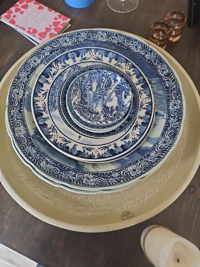 Delfts blauwe wandborden: Delft / Boch / Regout / Myott, Antiek en Kunst, Ophalen