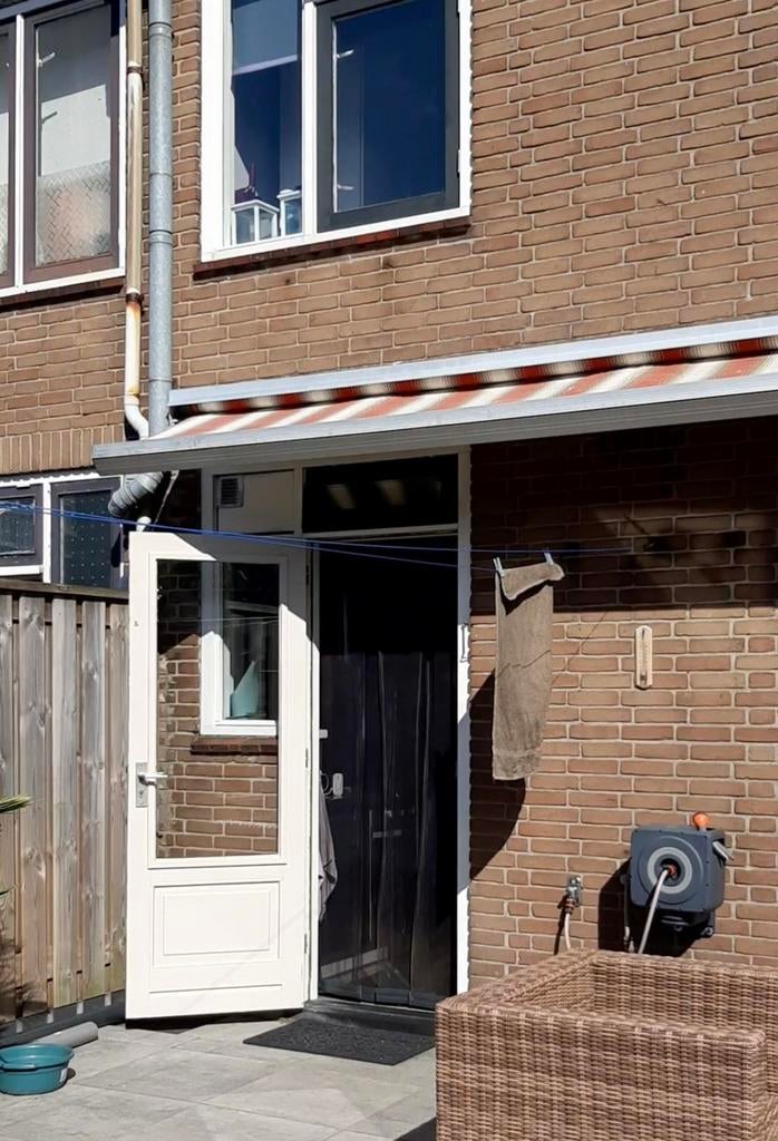 Zonnescherm, Tuin en Terras, Ophalen, Gebruikt, 450 cm of meer, Elektrisch