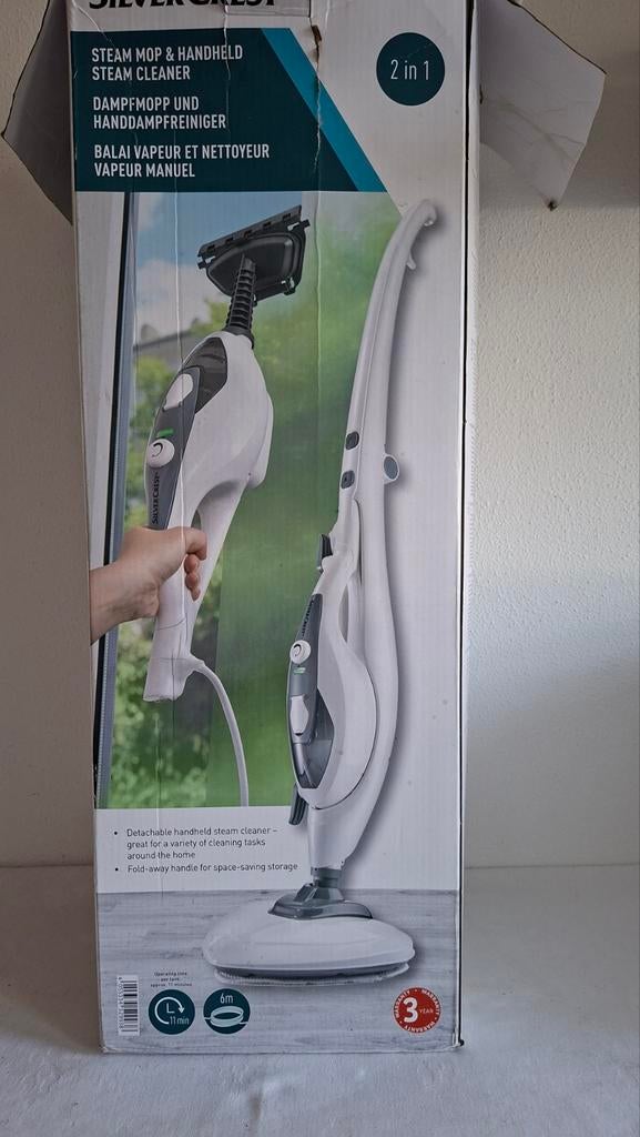 SilverCrest 2-in-1 Stoommop & Handstoomreiniger, Ophalen of Verzenden, Zo goed als nieuw