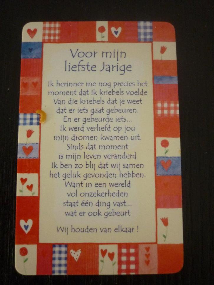 Wenskaart verjaardag / kaartje liefste jarige - NIEUW !!!, Diversen, Wenskaarten, Nieuw, Ophalen of Verzenden