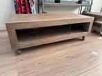 Salontafel 60x120 cm op wielen - Goede staat, Ophalen, Gebruikt, 100 tot 150 cm, 50 tot 100 cm