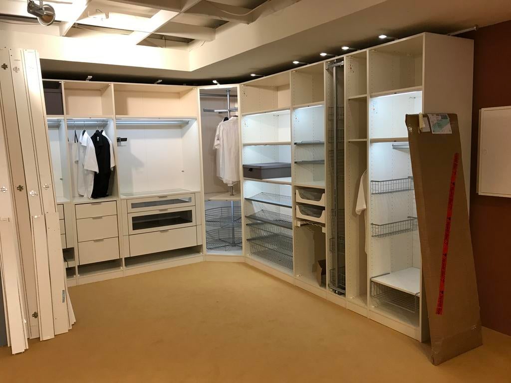 Jutzler walk-in kledingkast zonder deuren - Gebroken wit, Huis en Inrichting, Kasten | Kledingkasten, Ophalen, Overige materialen