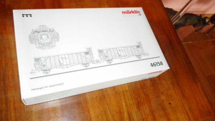 MARKLIN 46158 Goederenwagen set ,, Orgel transport ,,DRG ovp, Hobby en Vrije tijd, Modeltreinen | H0, Nieuw, Wagon, Wisselstroom