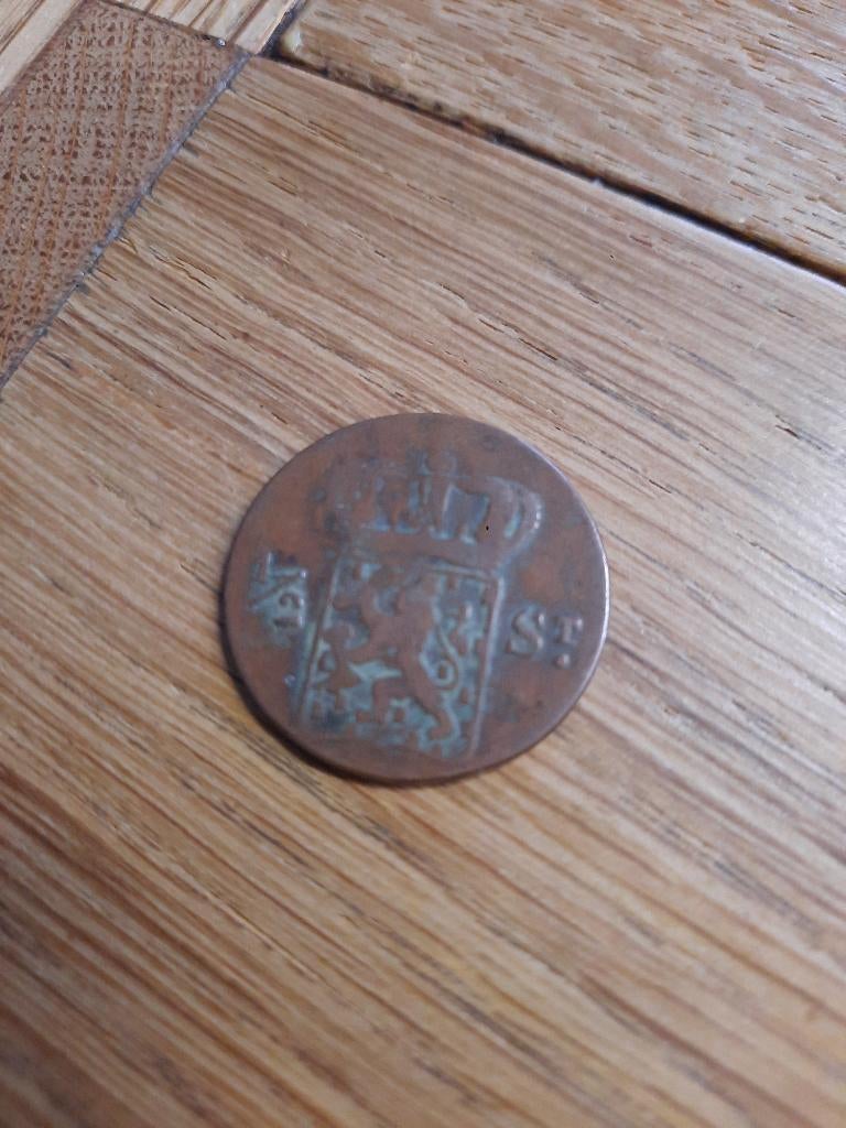 1/2 stuiver Nederlands Indie 1826, Ophalen of Verzenden, Koning Willem I, Overige waardes