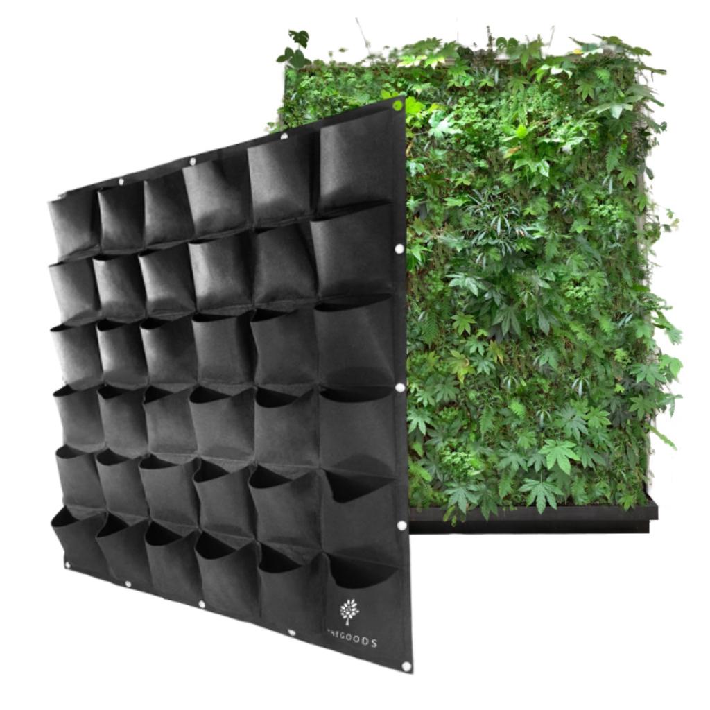 Partij Verticale Tuin 36 Vakken - Plantenzak Muur, Overige materialen, Minder dan 30 cm, Rond, Nieuw