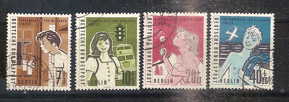 Berlin 193-196, Ophalen of Verzenden, BRD, Gestempeld