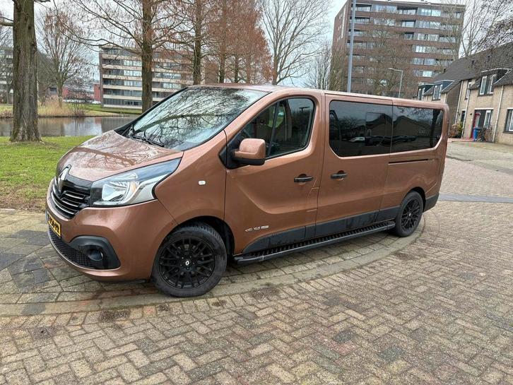 Renault Trafic 2017 6 persoons dubbel cabine 2 x schuifdeur, Auto's, Bestelauto's, Particulier, ABS, Adaptive Cruise Control, Airbags