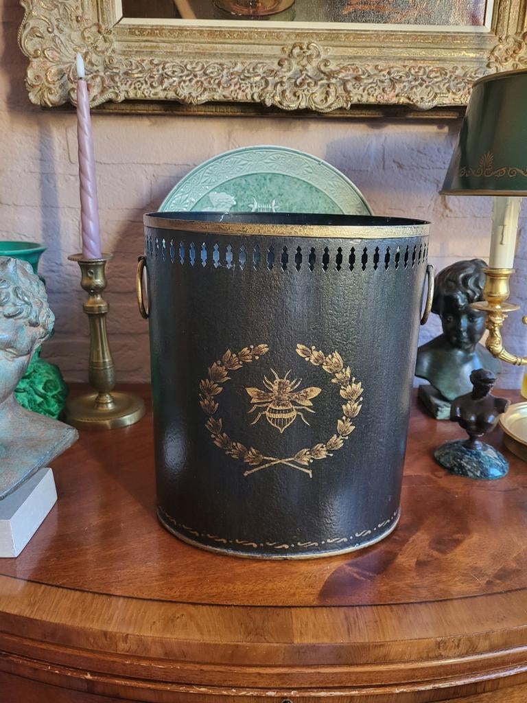 Toleware empire style papierbak met lauwerkransen, Ophalen of Verzenden