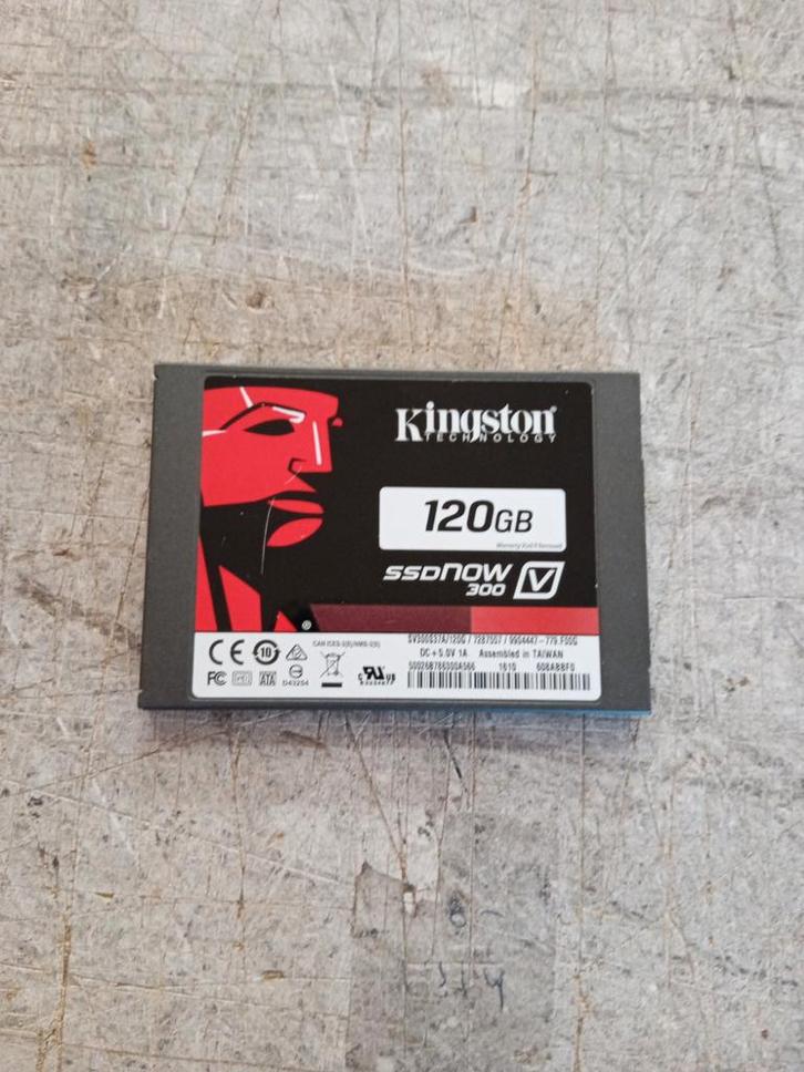 Kingston SSDNow V300 120GB SSD, Computers en Software, Harde schijven, Gebruikt, Server, Intern, SSD, SATA, Ophalen