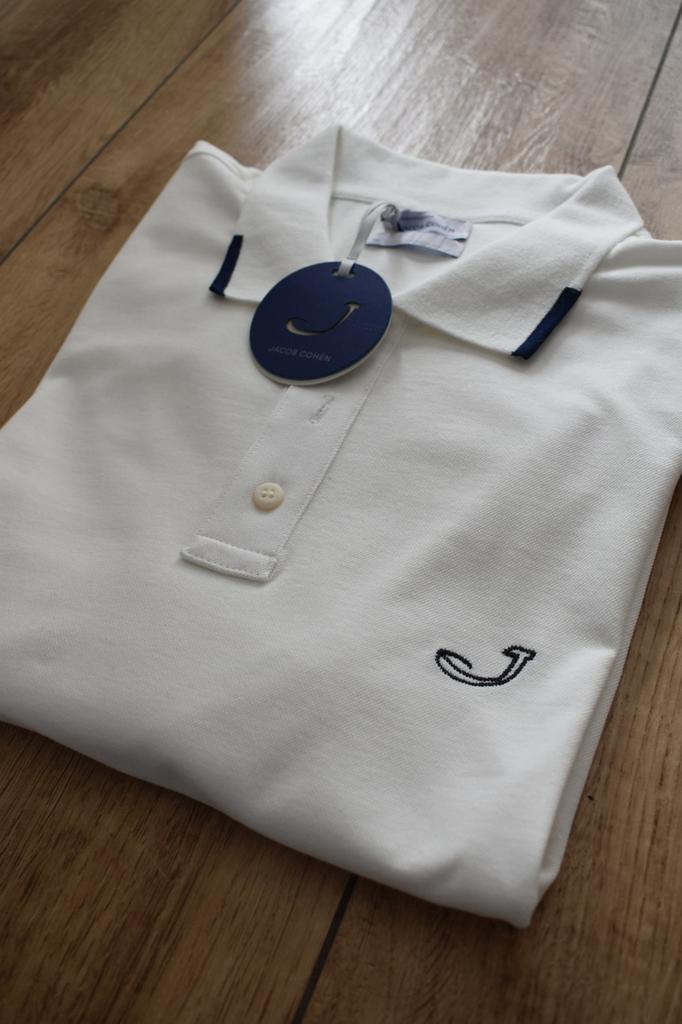 Jacob Cohën **Polo stretch** | SUPERMOOI, Kleding | Heren, Polo's, Ophalen of Verzenden, Nieuw, Maat 56/58 (XL), Wit
