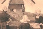 992352 Volendam Klederdracht Molen 1921 Gelopen met zegel, Ophalen of Verzenden, 1920 tot 1940, Gelopen, Noord-Holland