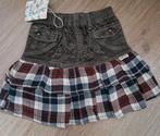 Rok bruin cord en ruit maat 116 NIEUW, Meisje, Nieuw, Ophalen of Verzenden, Jurk of Rok