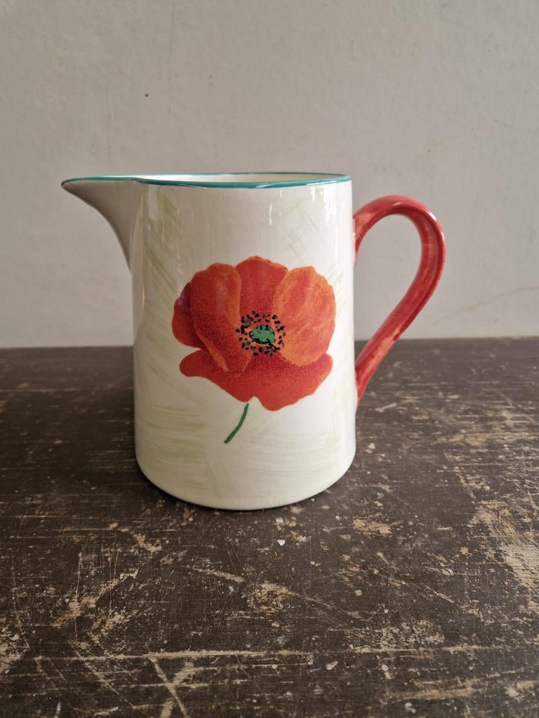 Vintage keramieken schenkkan Lunéville, Huis en Inrichting, Keramiek, Ophalen of Verzenden, Overige stijlen, Schaal of Schalen