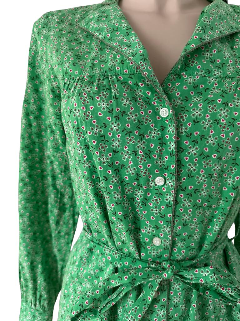 Blutsgeschwister blouse S, Kleding | Dames, Verzenden, Zo goed als nieuw, Boven de knie, Groen