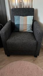 Degelijke Antraciet Fauteuil in Zeer Goede Staat, Ophalen, 75 tot 100 cm, Zo goed als nieuw, Stof