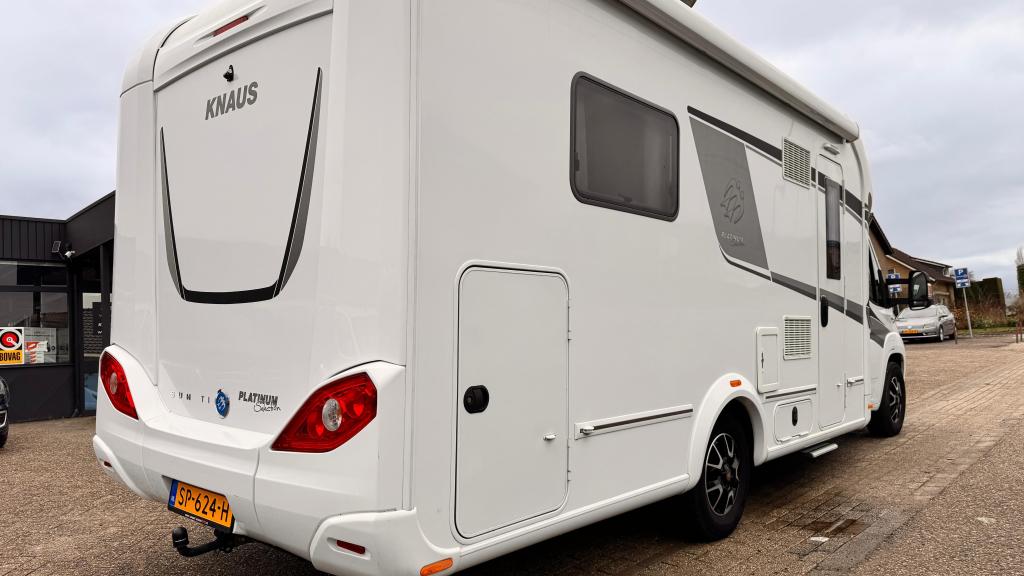 Knaus Sun Ti 700 LX 180pk autom. Queensbed dealer onderhoud, Caravans en Kamperen, Campers, Automaat, Ringverwarming, Fiat, Tot en met 3