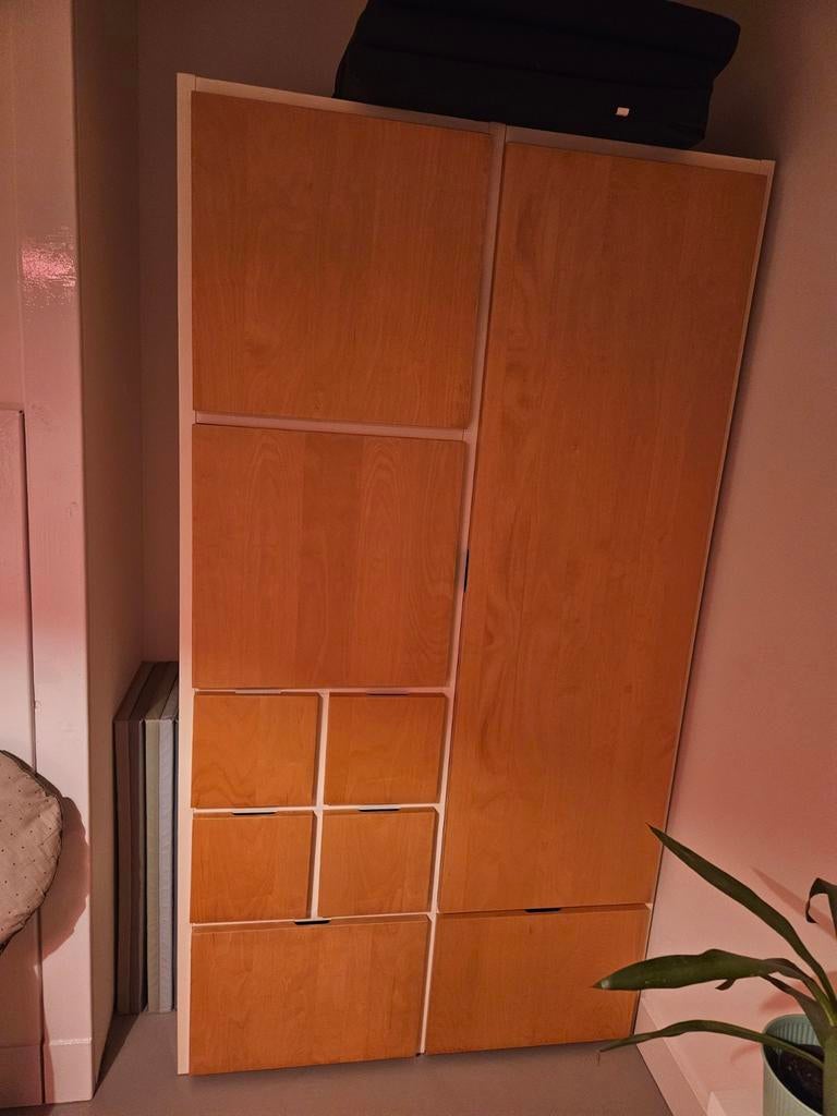 IKEA Bed, Kast en Bankje - Complete Slaapkamer Set, Ophalen of Verzenden, Gebruikt, Eenpersoons, Modern, Scandinavisch