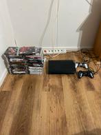 PlayStation 3 super slim inc 35 games, Spelcomputers en Games, Ophalen, W, Met 2 controllers, W