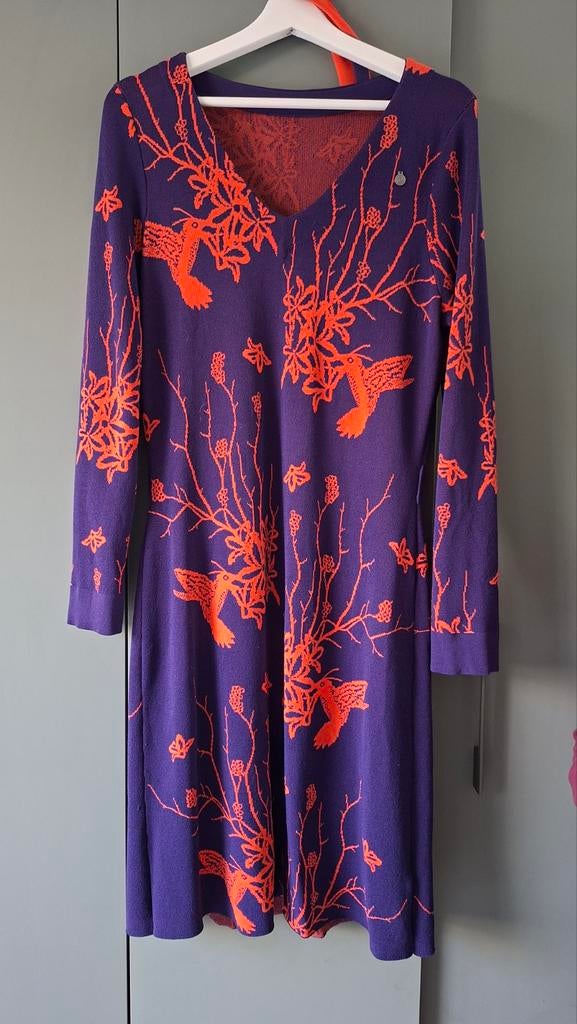Jurk 4FunkyFlavours XL Oranje/Paars A-lijn, Maat 46/48 (XL) of groter, Ophalen of Verzenden, Zo goed als nieuw, Overige kleuren