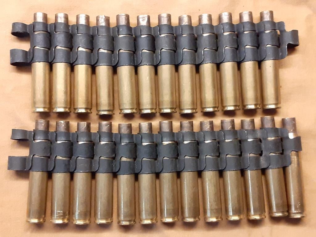 Hulzenband .30-06 mitrailleur, onklaar set2, Verzamelen, Ophalen of Verzenden, Landmacht, Nederland, Hulzen of Bodemvondsten