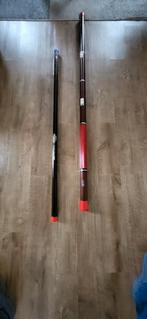 Carbon insteekhengel en kinderhengel - Gebruikt, goede staat, Watersport en Boten, Hengelsport | Algemeen, Ophalen, Gebruikt, Complete hengel