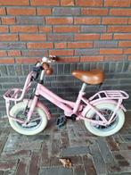 Meisjesfiets kinderfiets roze 12 inch, Fietsen en Brommers, Fietsen | Kinderfietsjes, Ophalen, Gebruikt, Minder dan 16 inch, Zijwieltjes