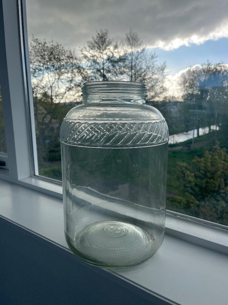 Grote vaas, Huis en Inrichting, Woonaccessoires | Vazen, Ophalen, Overige kleuren, Minder dan 50 cm, Glas