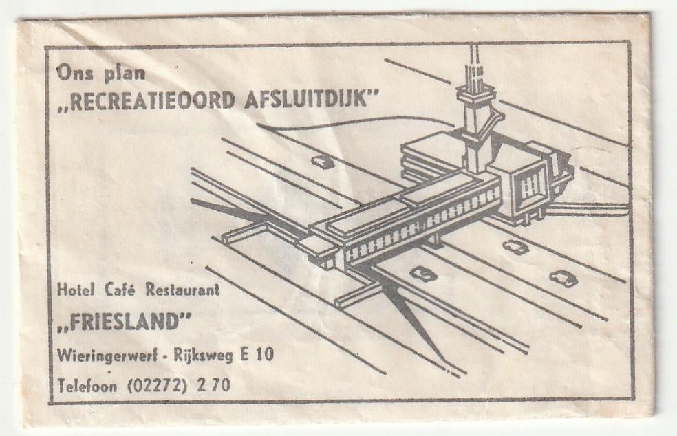 suikerzakje #335 : Recreatieoord Afsluitdijk Wieringerwerf, Verzenden, Nederland