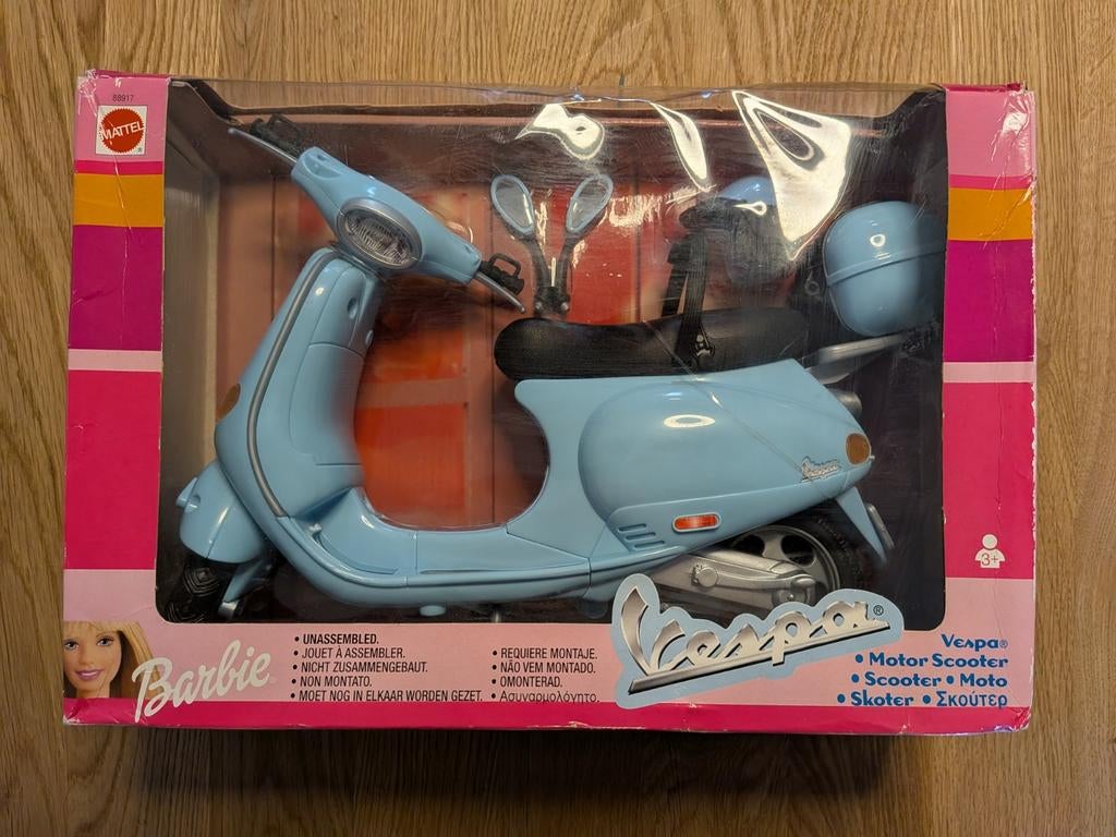 Barbie Vespa Scooter Mattel 88917 NRFB - Nieuw in Doos, Ophalen of Verzenden, Nieuw, Meisje