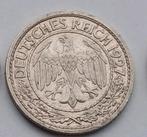 50 Reichspfennig 1927A Duitse Rijk Antieke Munt Weimar, Ophalen of Verzenden, Duitsland