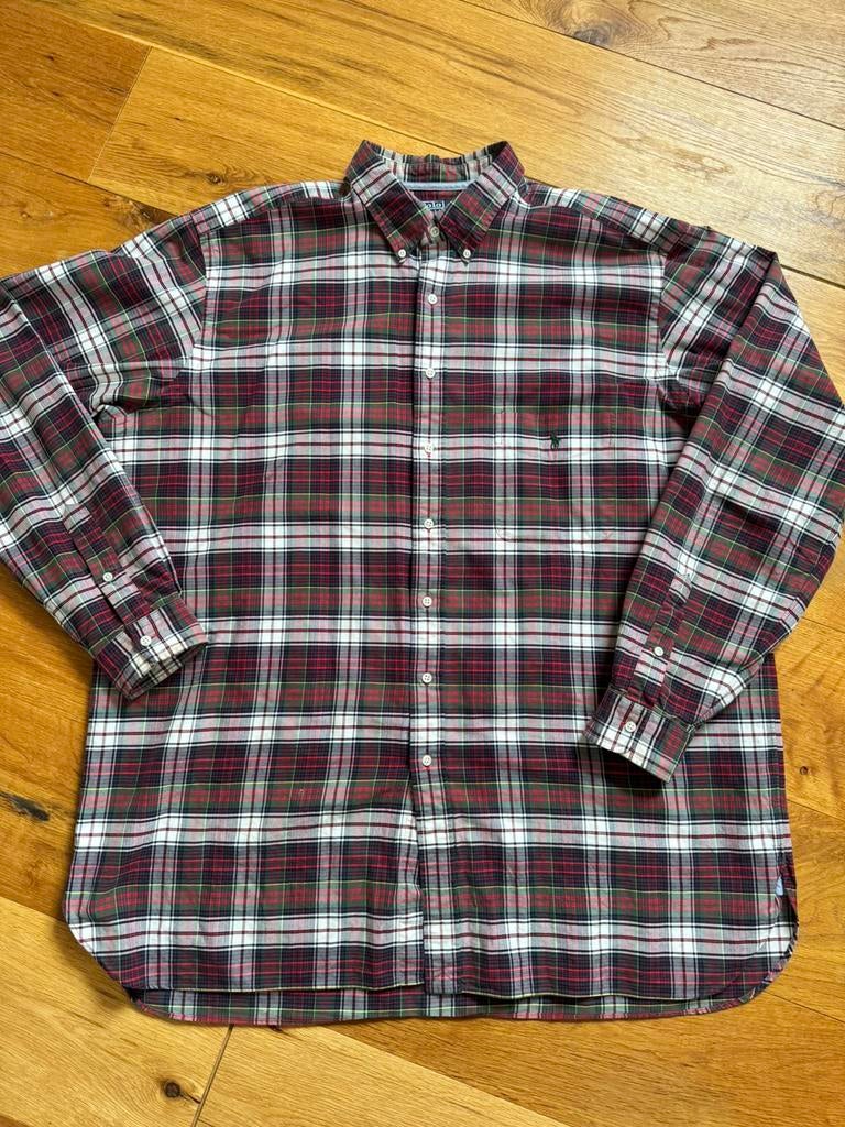 Polo by Ralph Lauren prachtig overhemd, mt 2XLT, Kleding | Heren, Overhemden, Ophalen of Verzenden, Zo goed als nieuw, Rood, Overige halswijdtes