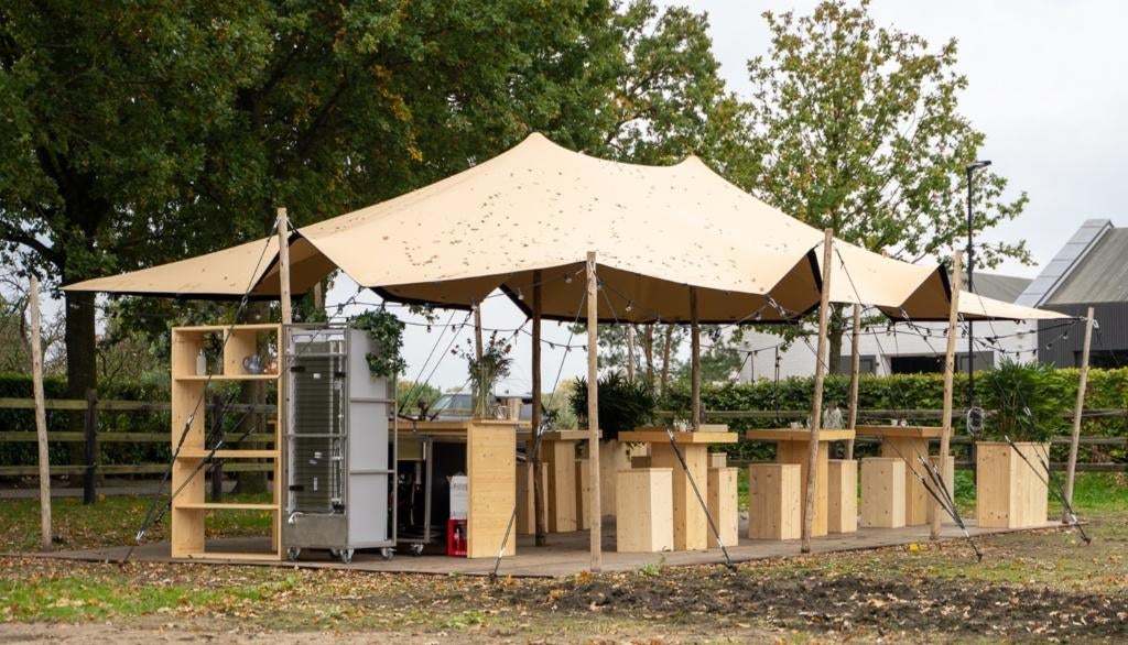 Stretchtent huren 6x10,5 | Totaalprijs & Incl op- en afbouw, Verzenden, Nieuw, Overige
