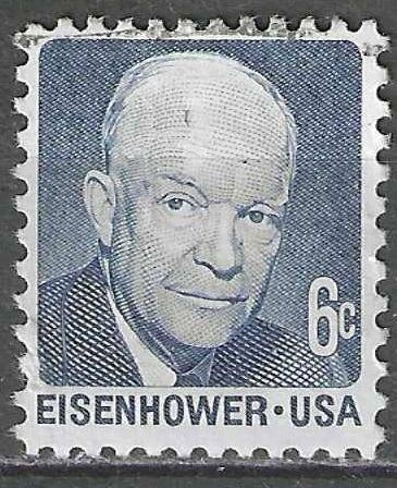 USA 1970 - Yvert 897 - Dwight David Eisenhower  (ST), Postzegels en Munten, Verzenden, Gestempeld, Noord-Amerika