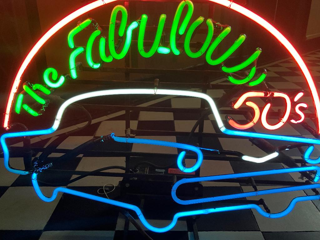 Neonverlichting, Ophalen, Gebruikt, Lichtbak of (neon) lamp