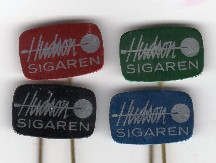 4 speldjes HUDSON SIGAREN ROOSENDAAL (A8), Verzenden, Gebruikt, Overige onderwerpen